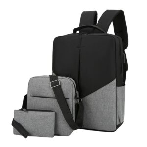 Lot 3-en-1 Sac à Dos Multi-fonctions – Sac Bandoulière & Pochette